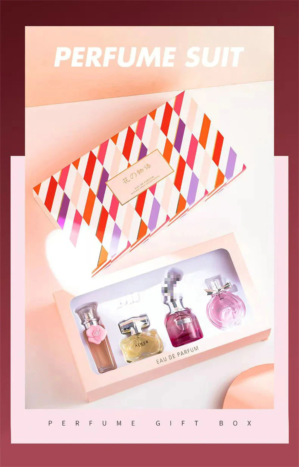 Classic Brand Perfume Women Eau de Parfum Femme 100ml Club De Nuit Perfumes Feminino Gift Box 4Pcs Set Floral Fruity Scent Spray