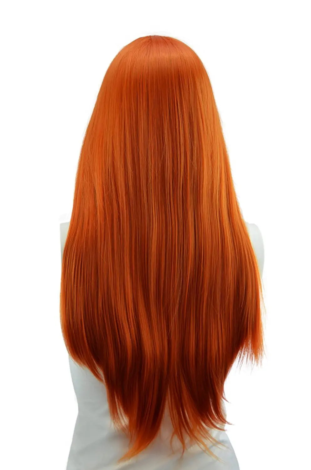 Cosplay Nyx Autumn Orange Long Straight Wig 28 Inches Long Straight wigs for Women Universal Cartoon Cosplay Wig