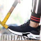 2025 Lightweight Men Safety Shoes Steel Toe Cap Work Sneakers Men Protective Shoes Anti-smash Anti-puncture Indestructible Shoes