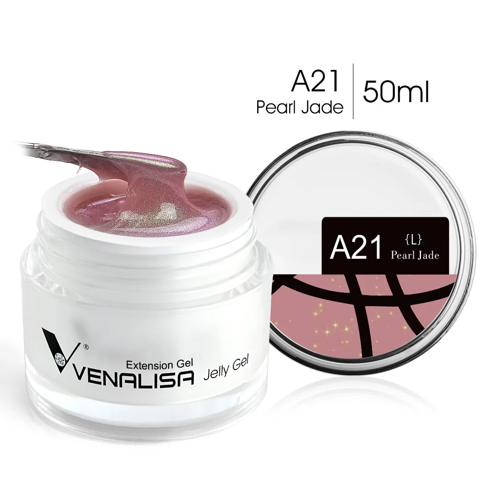50ml Venalisa Soak off Thick Jelly Gel UV Construction Gel Builder Extend 24 Color Camouflage Milky White Nail Art Hard Nail Gel