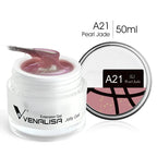 50ml Venalisa Soak off Thick Jelly Gel UV Construction Gel Builder Extend 24 Color Camouflage Milky White Nail Art Hard Nail Gel