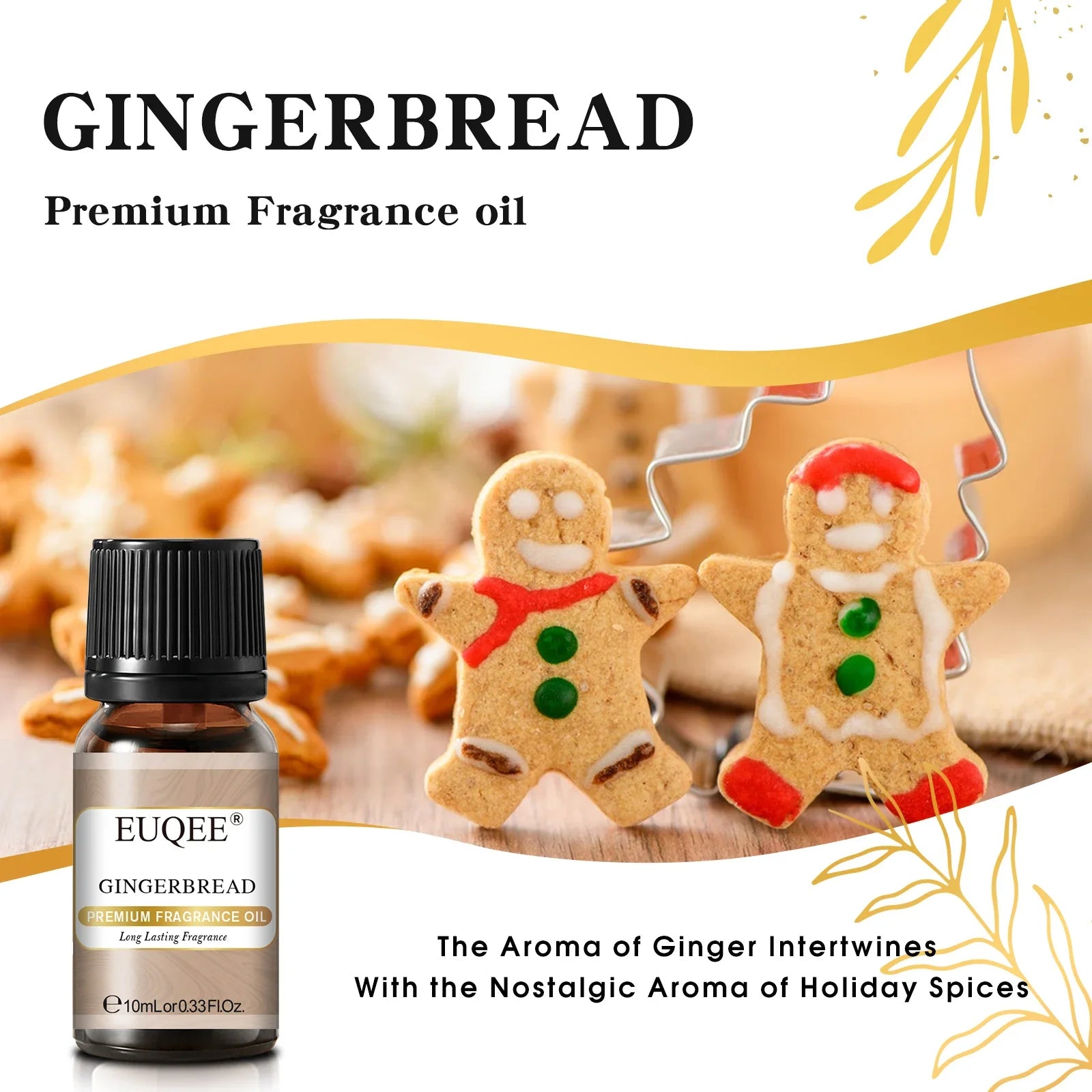 EUQEE 10ML Men's Fragrance Oil For Car Diffuser,Making Candle Leather Forest Pine Coffee Cake Cedarwood Bay Rum 1pcs/3pcs/6pcs