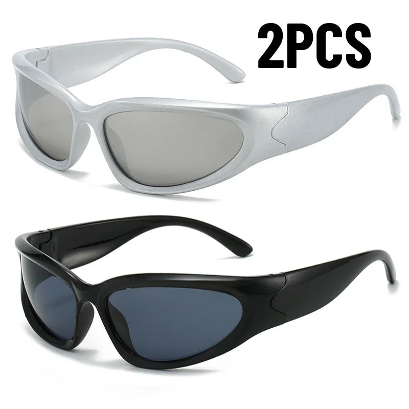 1/2/3pcs Fashionable Men and Women Sunglasses High-end Y2K Square Bicycle Glasses Resistant Sunglasses Outdoor Hiking Glas UV400