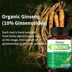 Energy Supplement - Ginseng Extract, Enhances Physical Energy, Memory and Immune System, and Refreshes The Mind