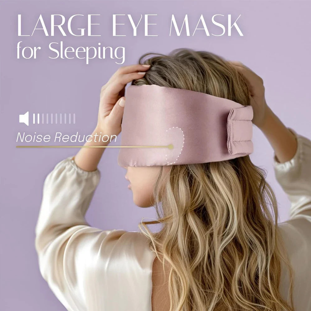 100% Mulberry Silk Sleeping Mask Eyepatch Blocking Light Eyemask Soft Padded Travel Sleeping Aid for Sleep Patch Slaapmasker
