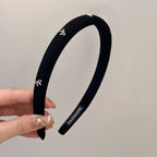 1pc/3pcs butterfly tie headband simple solid color fabric sponge head buckle headband accessory