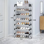 3-7Floor Simple Shoe Rack Multi Layer Dustproof Household Doorstep Shoe Cabinet Storage Space Saving Assembly Of Small Shoe Rack