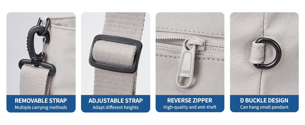 AJI Shoulder Bag For Women 2025 New Fashion Crossbody Bag Wear-Resistant Waterproof Nylon Female Handbags Ladies Messenger Bag