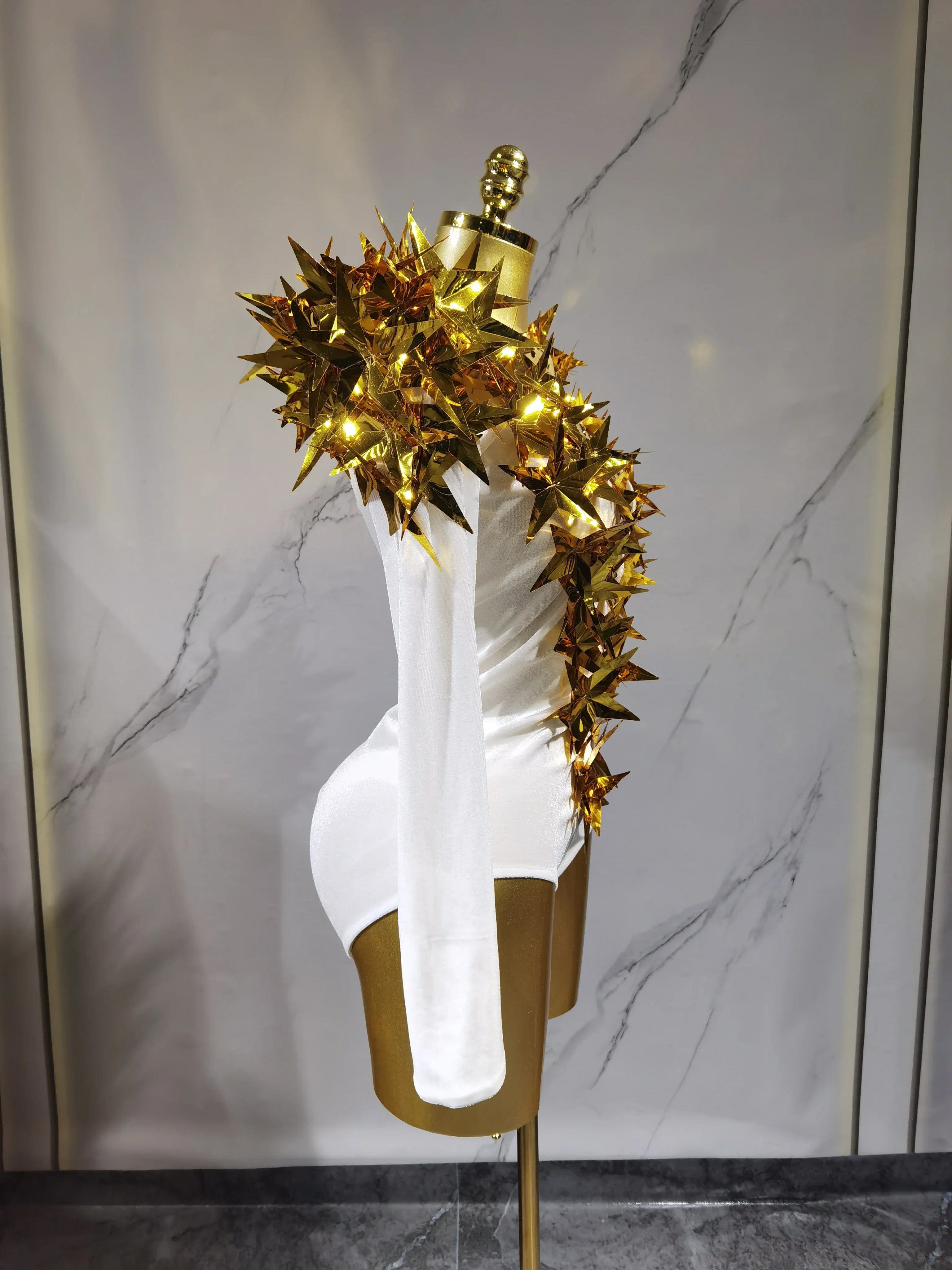 2025 New Shiny Black Rhinestone Velvet Long Sleeve Bodysuit Women Evening Party Club Gala Hosts NightClub Bar Stage Costumes