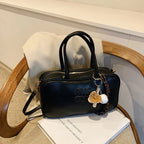 2025 new high-end luxury designer Boston handbag female niche retro fashion all-match pillow bag shoulder messenger bag trend