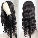 Body Wave V Part Wigs Human Hair 250% Density For Women Full Head Clip In Half Wig No Leave Out Body Wave Wig For Black Women