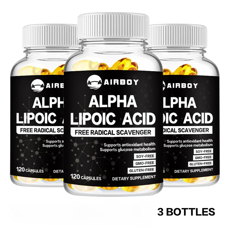 Alpha Lipoic Acid 600 Mg - Supports Antioxidant Health and Sugar Metabolism and Helps Relieve Nerve Pain