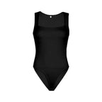 Darlingaga Casual Square Neck Fitness Summer Bodysuit Women Sleeveless Solid Basic One Piece Bodies Sporty Sexy Rompers Outfits