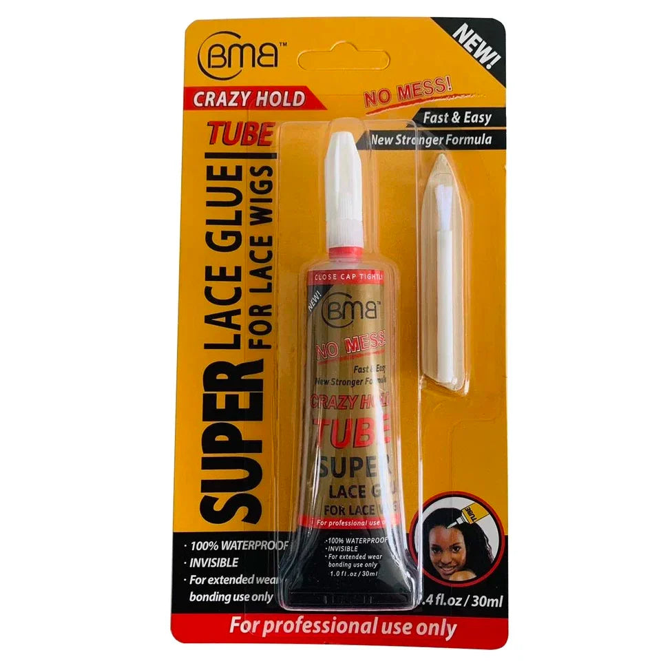 BMB Crazy Hold TUBE Super Lace Glue For Lace Wigs Waterproof Invisible Bonding Glue Replacement Adhesive Strong Hold Hair Glue