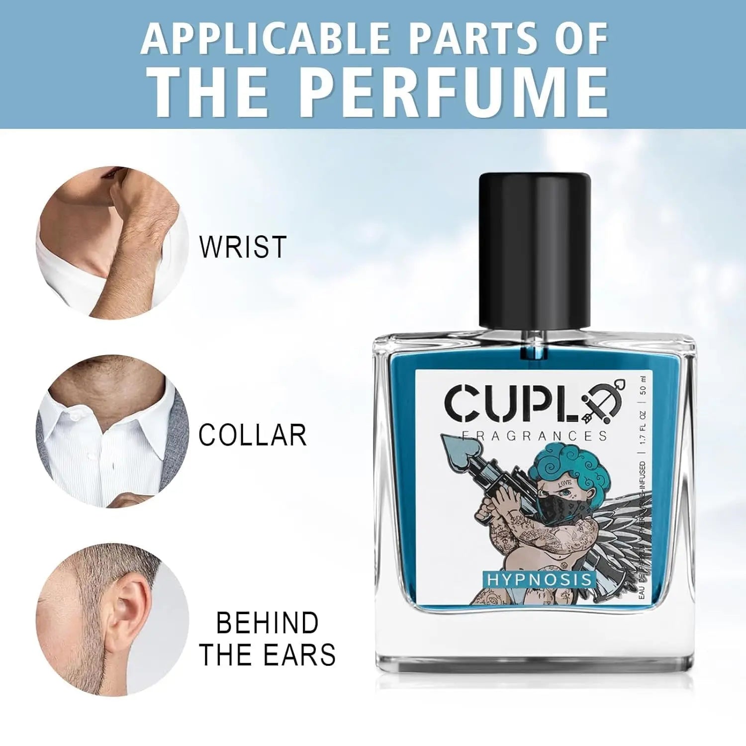 50ml Cupid Pheromone Cologne for Men Hypnosis 2.0 Cologne for Men Pheromone-Infused Hypnosis Cologne Long Lasting Scent