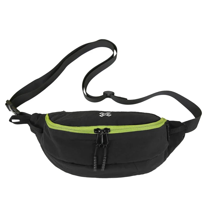 Casual Waterproof Chest Bags Large Capacity Crossbody Bags Korean Fashion Waist Bag Fanny Pack for Women Men's Travel Bag Banana