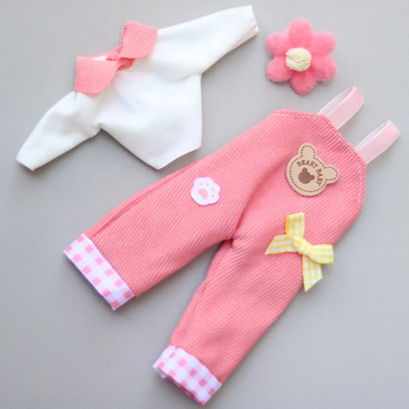 Cartoon Style Clothes Suit for 1/6 Bjd Doll Accesssories for 30cm Baby Doll Dress Up Toys for Children