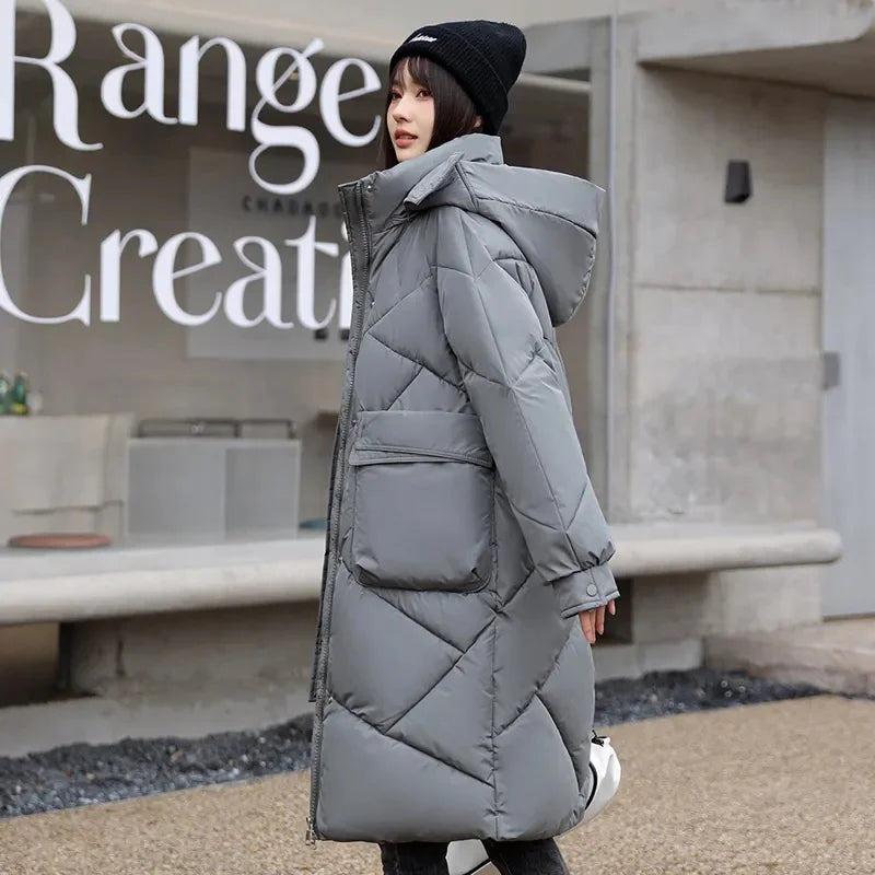 20 degrees Winter Women long Parkas Jackets Casual Hooded Thick Warm Windproof Parkas Coat Fashion Female outwear Long parkas