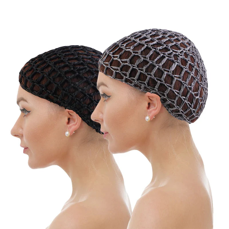 2/3PCS/LOT Hair Net Sleeping Cap Daily Use Breathable Mesh Crochet Hair Net Hair Care Cap Mesh Cap Dome Cap Turban Hat