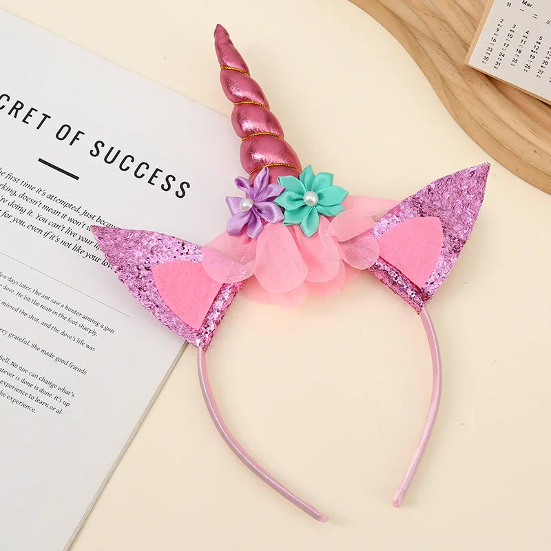 1pc New Unicorn Hairband for Children's Festival Party Headband Stage Performance Headpiece Accessories