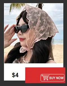2024 White/Black Catholic Woman Spanish Style Lace Tassel Church Veil Head Covering Long Veil Floral Scarves Wedding Accessories