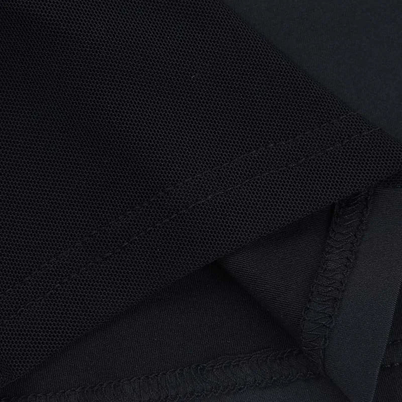 American Fashion Gothic Style Mesh Black Silk Sexy Trousers Suit Women's Summer Street Hip-hop Y2K Black Flared Pants