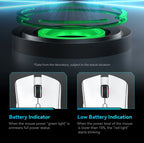 Attack Shark 18000DPI Wireless Mouse, 1000Hz,PAW3311,Bluetooth Tri-mode Connection, R1 Macro Gaming Mouse