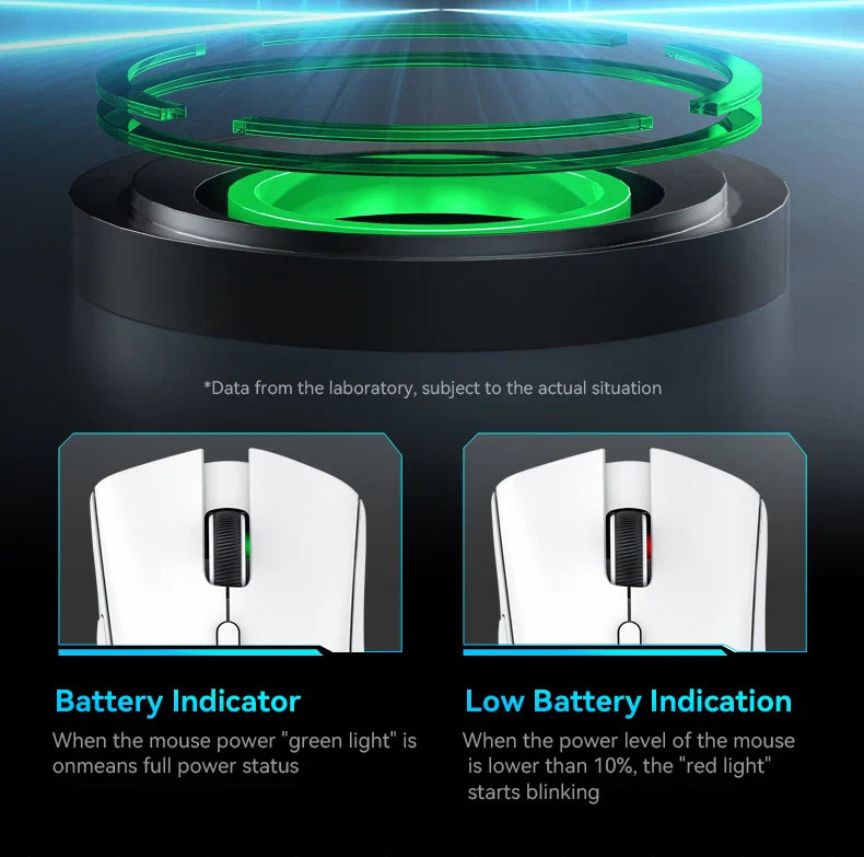 Attack Shark 18000DPI Wireless Mouse, 1000Hz,PAW3311,Bluetooth Tri-mode Connection, R1 Macro Gaming Mouse