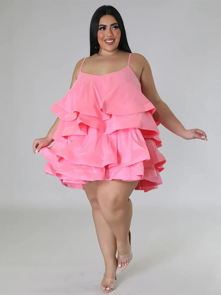 Elegant Chic Large Women Dresses Satin Summer Sexy Party Dress Strap Sleeveless Loose Plus Size Dresses Wholesale Dropshipping