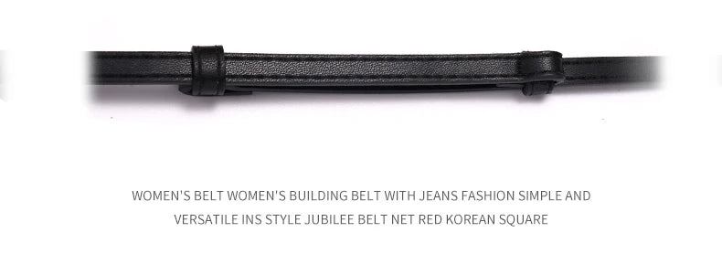 Belt female models super leather hundred with 2023 new belt ladies pin buckle fashion decoration jeans belt cowhide simple