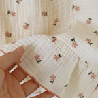 2025 Japanese Summer New Women's Pajama Set 100% Cotton Crepe Cloth Ladies Suspender+Shorts Two Piece Home Furnishing Set