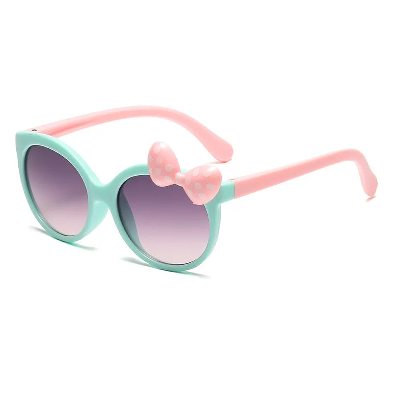Disney Minnie Mouse Girls Sunglasses Figure Anime Kawaii UV Protection Summer Sunglasses Cute Funny Glasses Toys Birthday Gift
