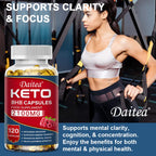 Daitea Fat Burning Weight Loss Keto Softgels - Helps with better body calorie breakdown, weight management and health