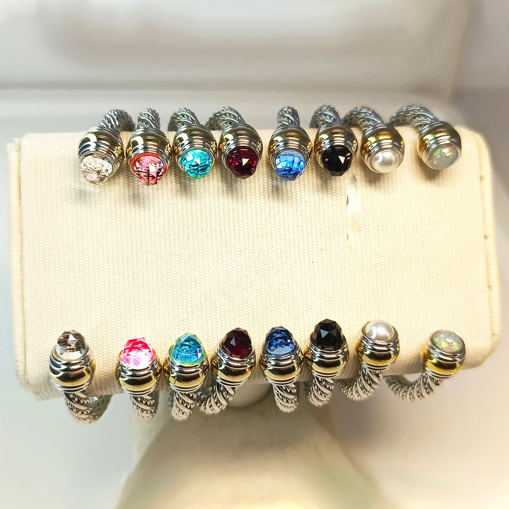 1PC Cable Bracelet for Women Gemstone Open Cuff Bracelet Bangle Bracelet Pearl Bracelet for Girls Best Gift for Women Friend