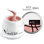 50ml Venalisa Soak off Thick Jelly Gel UV Construction Gel Builder Extend 24 Color Camouflage Milky White Nail Art Hard Nail Gel