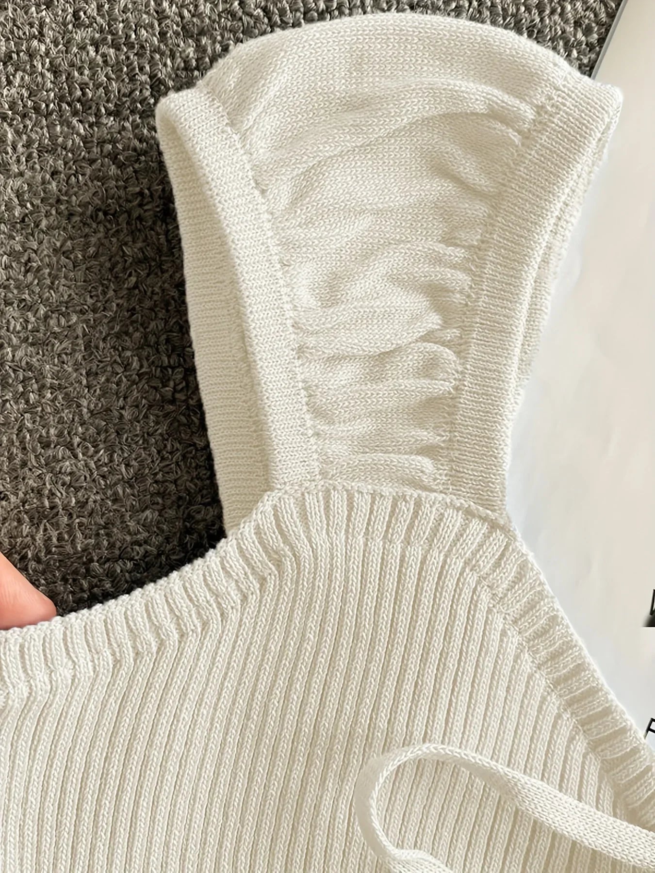 2024 Solid Color Ribbed Knotted Tank Top Casual Round Neck Tank Top For Spring & Summer Women's Clothing Knit Crop Top