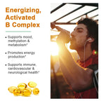 Balincer Vitamin B Complex - Vitamin C B1 B2 B6 B12,Energy, Metabolism Supplement, Immune, Nervous System