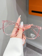 1Pc/3Pcs/4Pcs/6Pcs European and American Classic Popular Square Frame Glasses Set Men's and Women's Fashion Glasses