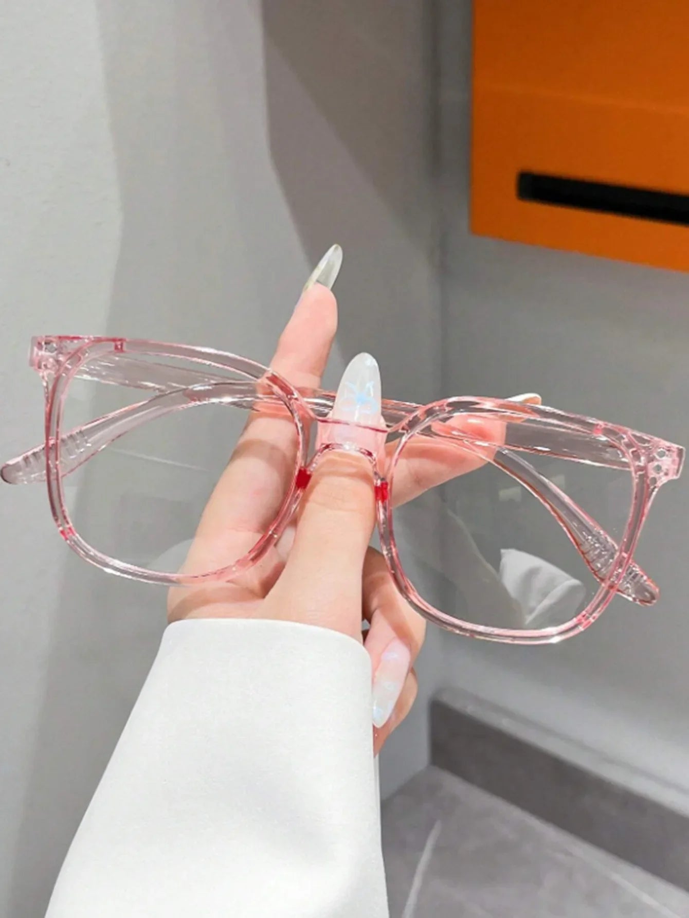 1Pc/3Pcs/4Pcs/6Pcs European and American Classic Popular Square Frame Glasses Set Men's and Women's Fashion Glasses