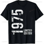 50th Birthday Gifts 1975 Party T-Shirt Women Men Clothing T Shirts Tops women clothing my body my choice