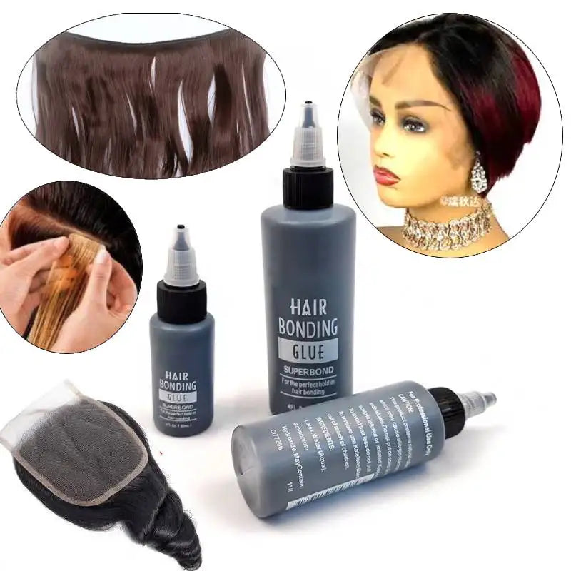 Hair Replacement Adhesive Invisible Wig Bonding Glue Strong Hold Glue Wig Adhesive Glue for Lace Hairpiece, Wigs & Toupee