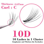 1 box 60 clusters 10/20D extension eyelashes, individual eyelashes, Natural Thick False Eyelashes, , Individual Eyelash Bunche