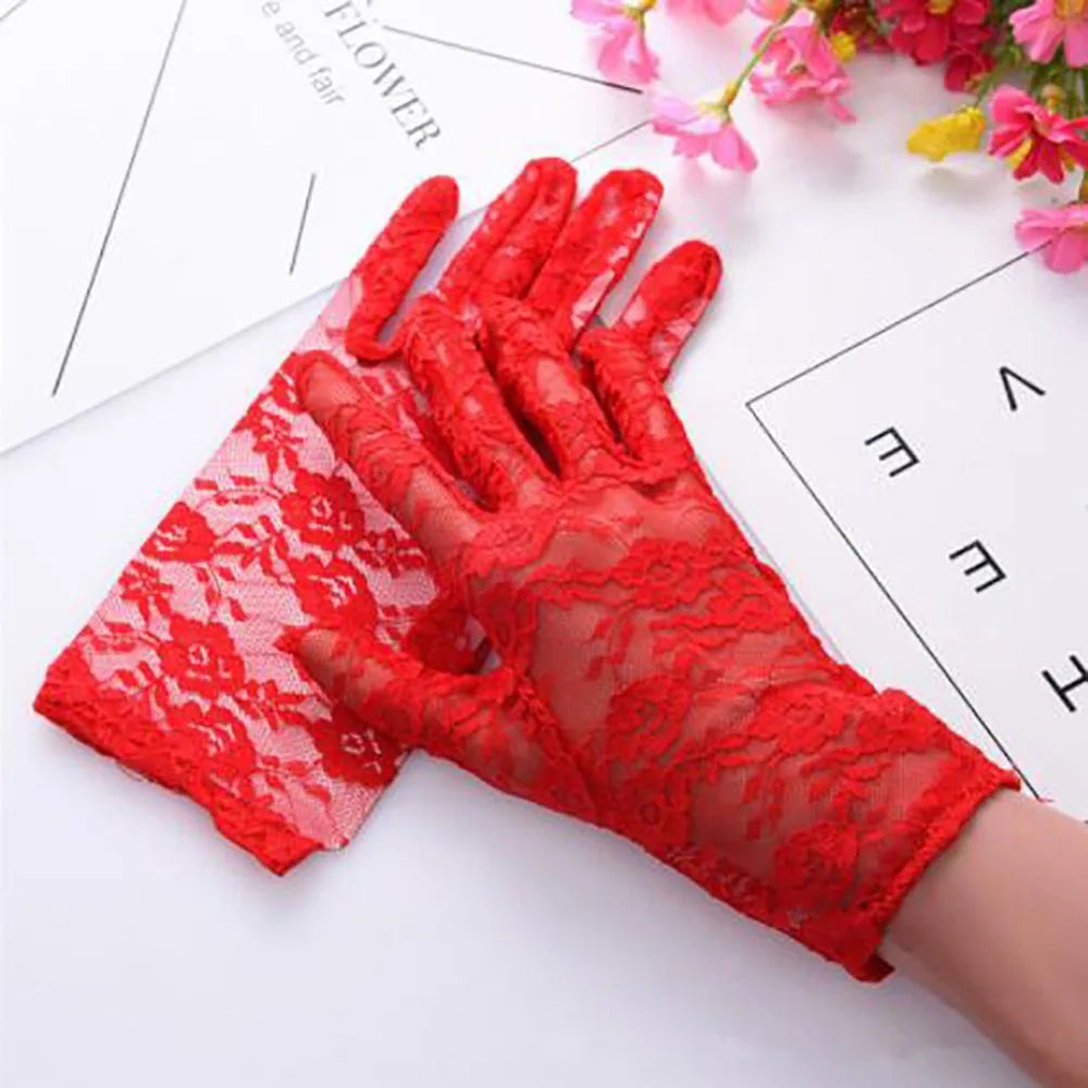 Best Sale Sailor Dance Long Fingerless Womens Sexy Lace Gloves Ladies Half Finger Fishnet Gloves Heated Mesh Mitten Handschoenen