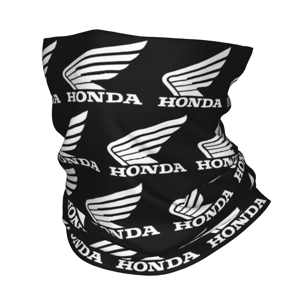 Custom H-Hondaes Motorcycle Rider Winter Headband Neck Warmer Women Men Ski Running Tube Scarf Moto Face Bandana Gaiter