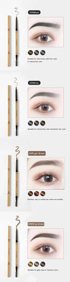 Double Head Eyebrow Pencil with Brush Waterproof Smooth 5 Colors Eye Brow Pen Tint Mascara Enhance Cosmetics Beauty Women Makeup