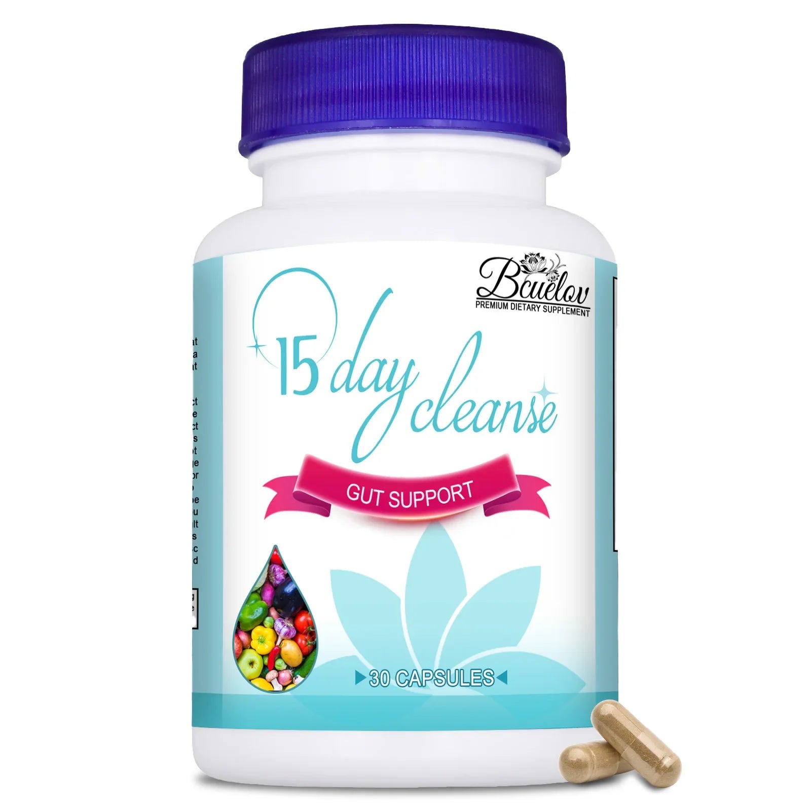 15-day Intestinal Cleansing and Detoxifying Capsules, Targeting The Overall Colon, Digestive Regulation, and Intestinal Health