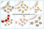18K Gold Plated Split Rings Connecting Ring Brass Open Jump Rings Accessories For Jewelry DIY Jewelry Material Wholesale