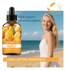 30ml/60ml/100ml mango essential oil is suitable for facial hydration, moisturizing, hair care, skin care, and perfume making