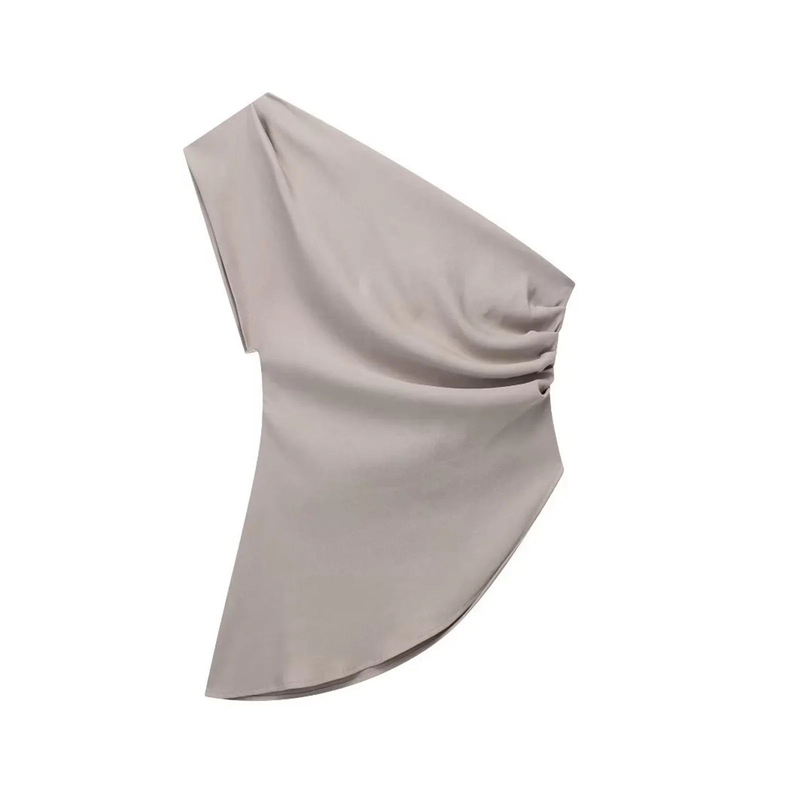 Asymmetric T-shirt New Women's Fashion Trend Spicy Girl Celebrity Temperament Off Shoulder Top