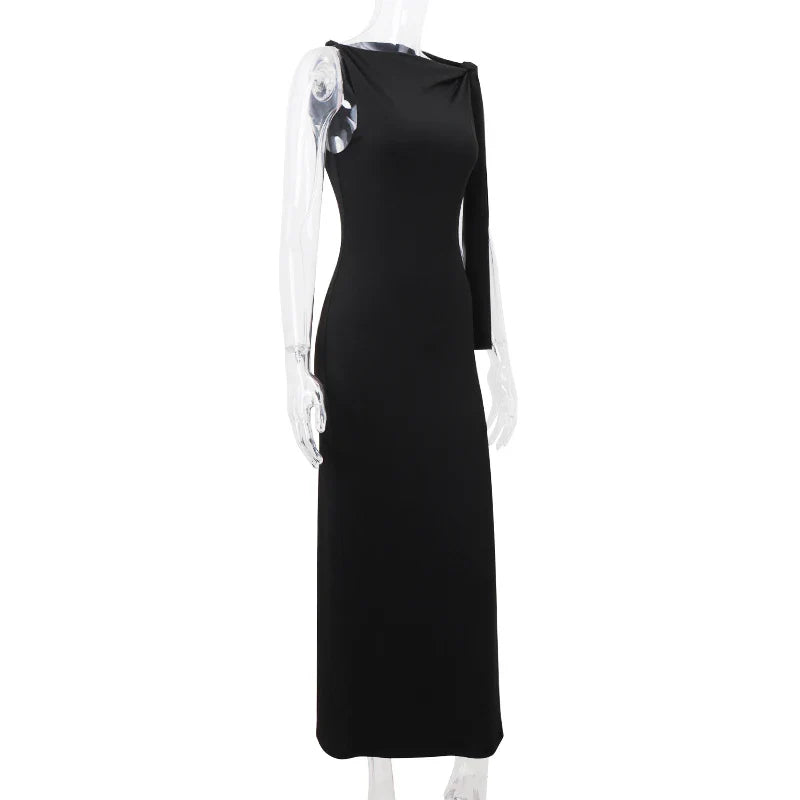 Candyhot Sexy Solid O-Neck Sleeveless Casual Fashion Dress Y2K Summer Slim Fit Piece Maxi Dress Evening Dresses Women's Clothing